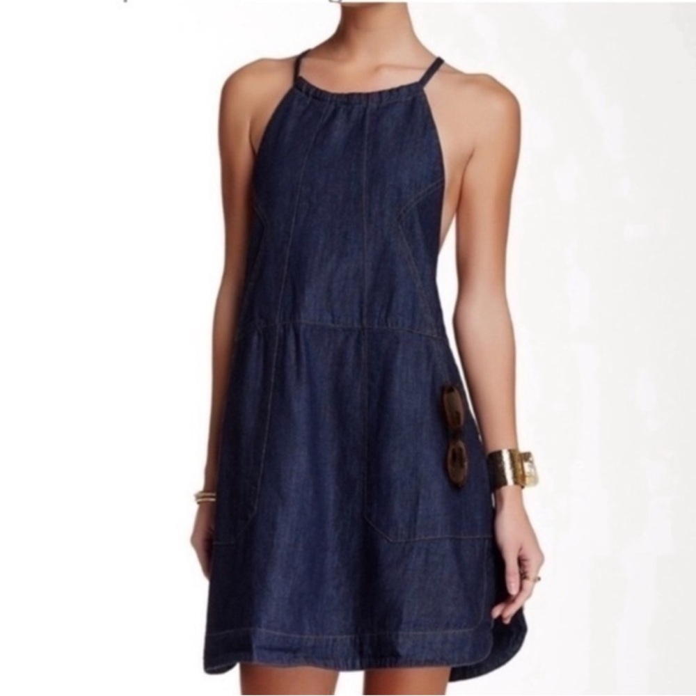 Free People Halter Mini Dress
